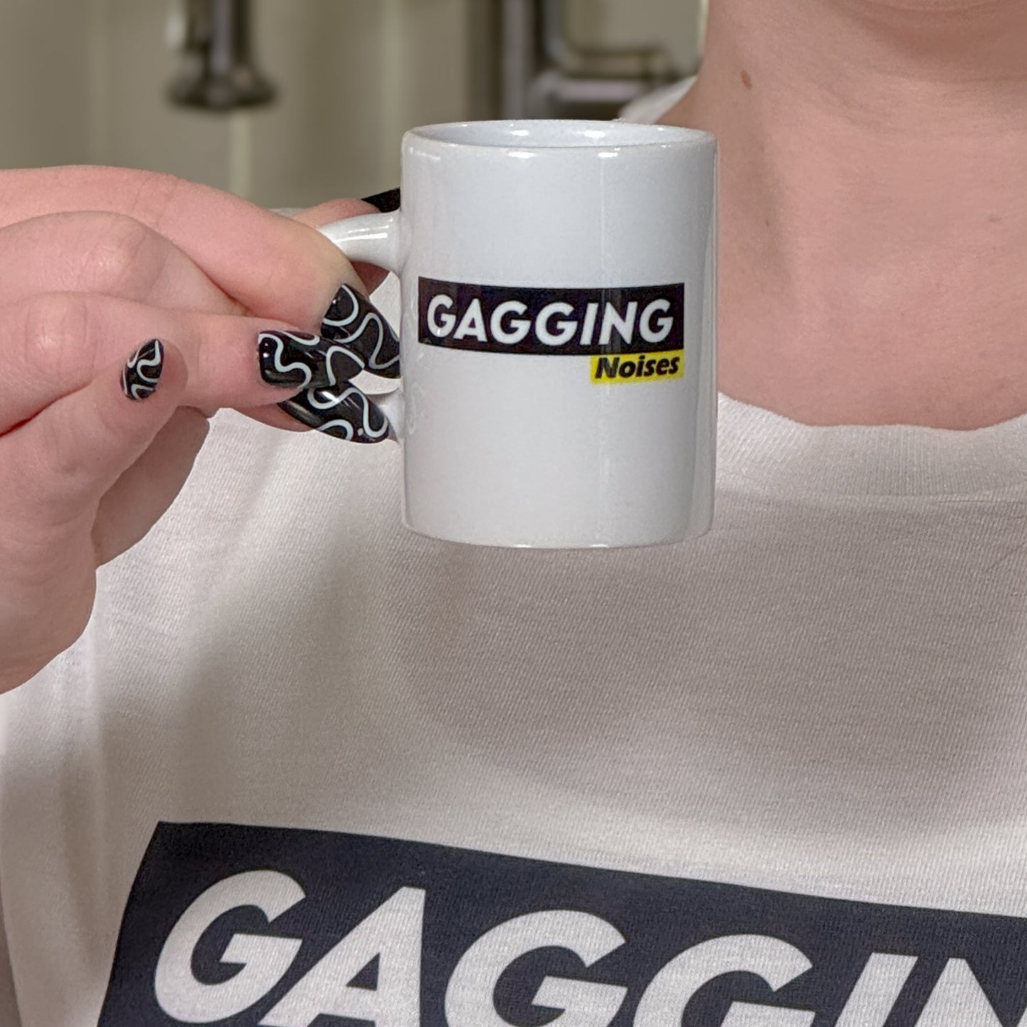 2pc - Gagging Noises Espresso Mug