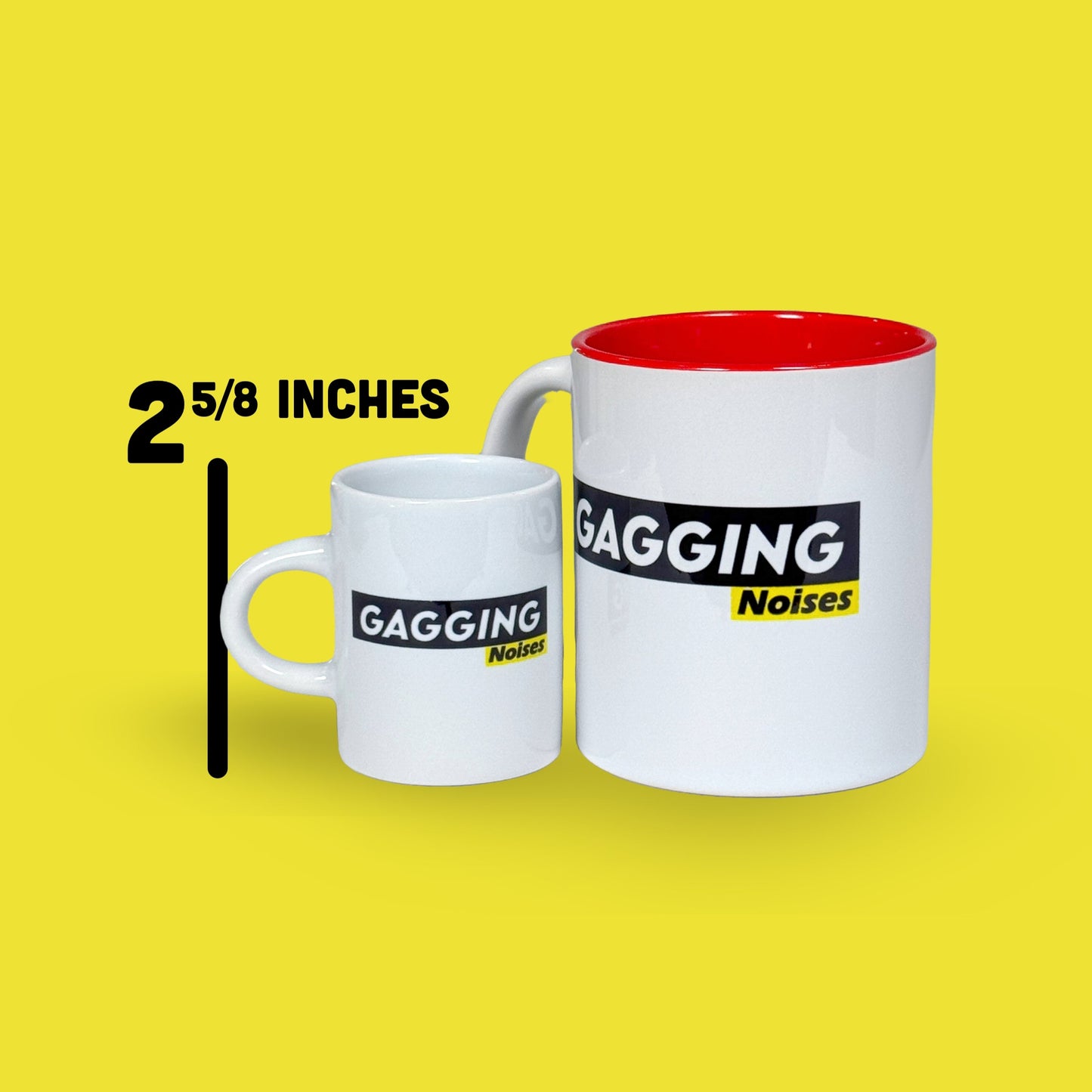 2pc - Gagging Noises Espresso Mug