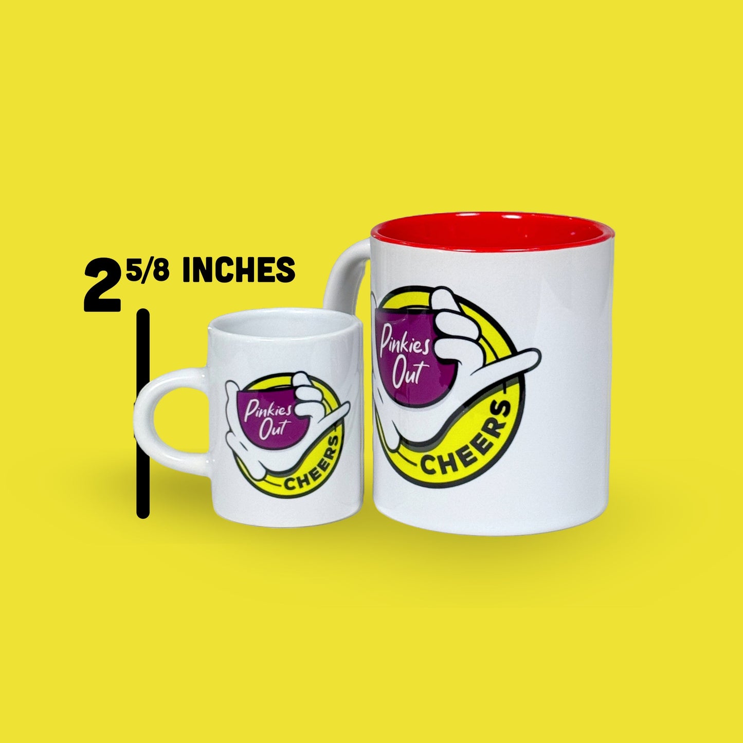 2pc - Pinkies Out Espresso Mug