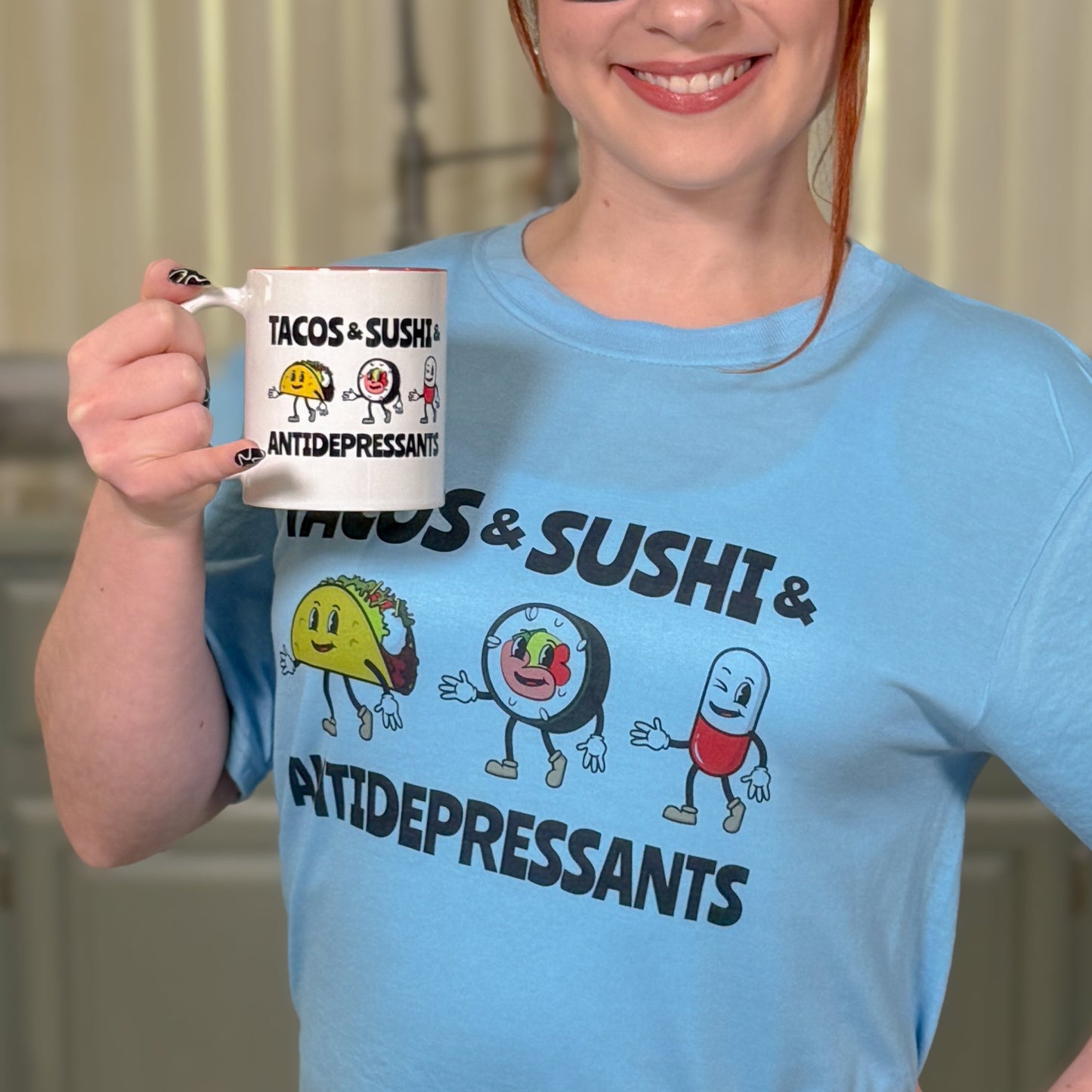 Tacos And Sushi And Antidepressants T-Shirt