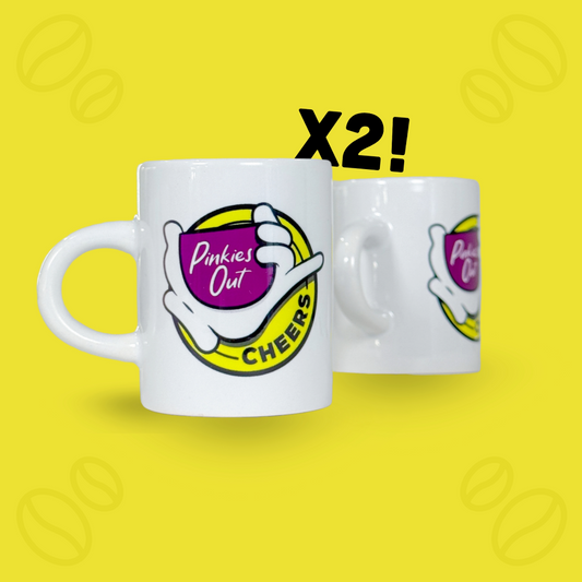 2pc - Pinkies Out Espresso Mug