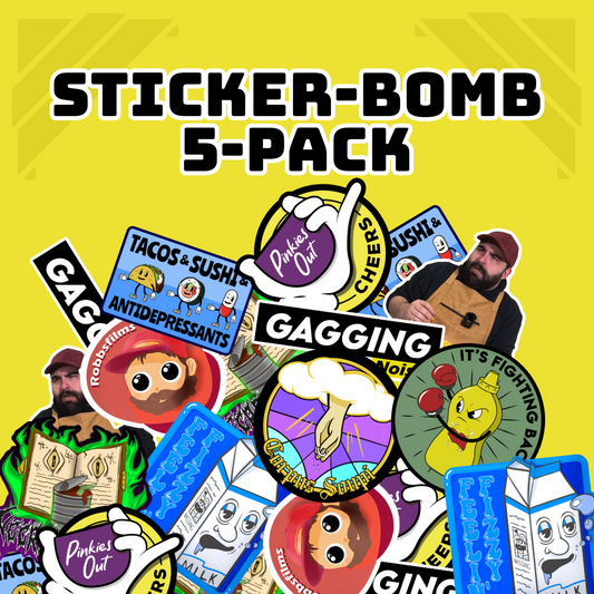 Sticker Bomb 5-pack - 3 Inch Vinyl Stickers GUARANTEED HOLOGRAPHIC